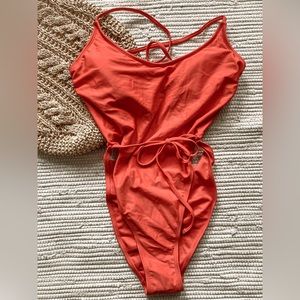 NWT Red one piece swimsuit